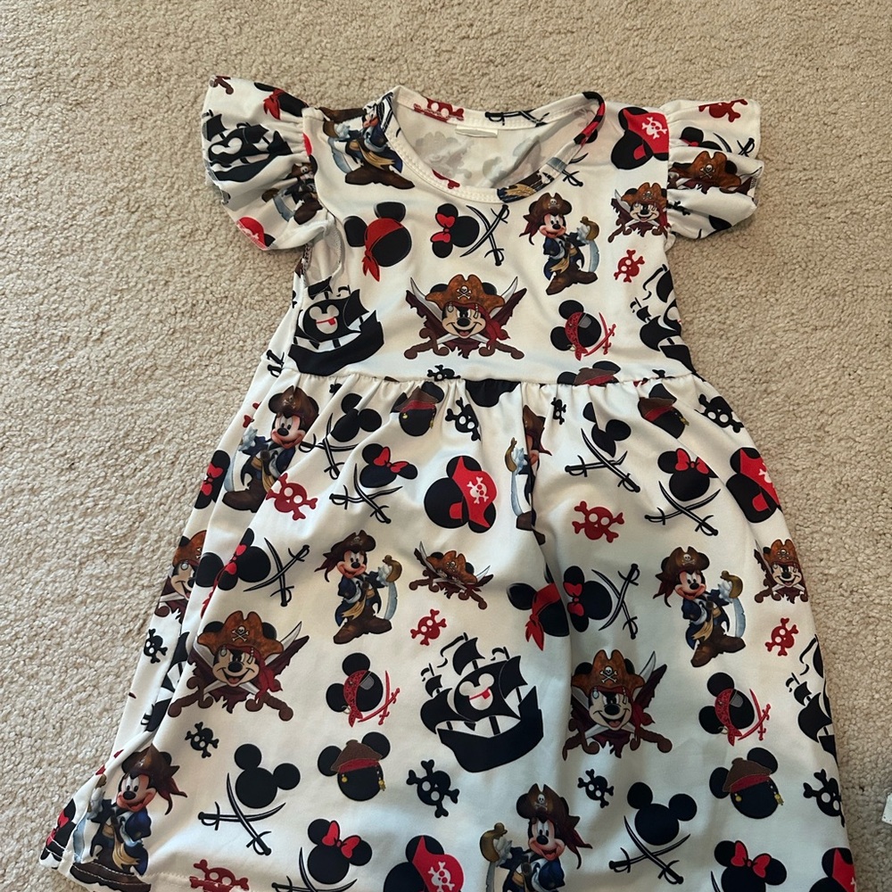 Girl Disney Pirate dress, Mickey dress, Mouse Pirate dress- size 4t